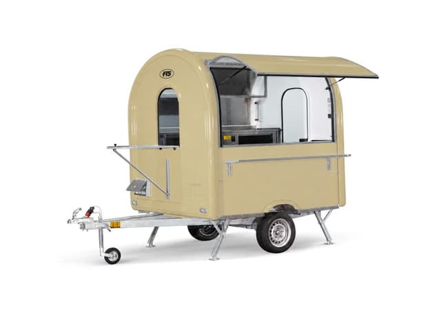 Rimorchio food truck Essentiel beige, formato AIR 220
