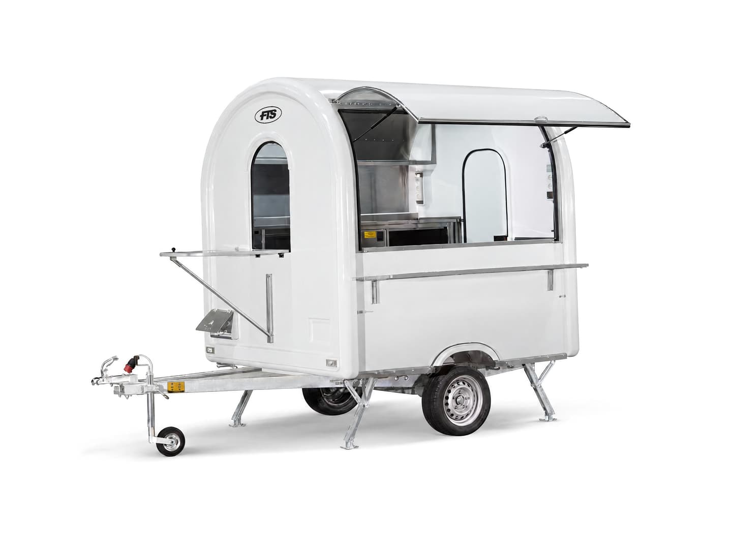 Rimorchio food truck Essentiel bianco, formato AIR 220